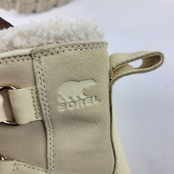 Sorel Joan of Arctic Next Boots Women's 8 Bleached Ceramic Sea Salt Fur Lined - Picture 16 of 16